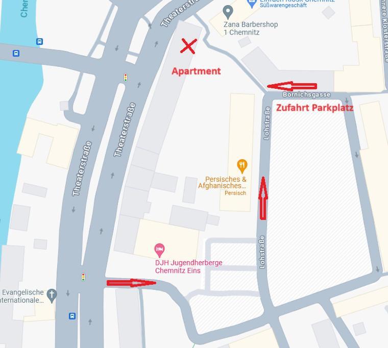 T21 - Apartment Direkt Im Zentrum Mit Parkplatz Chemnitz Luaran gambar
